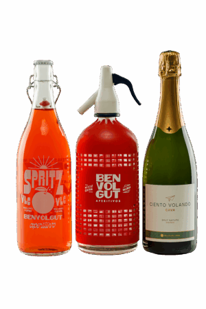 Benvolgut Spritz + Sifón Benvolgut + Cava ecológico Ciento Volando